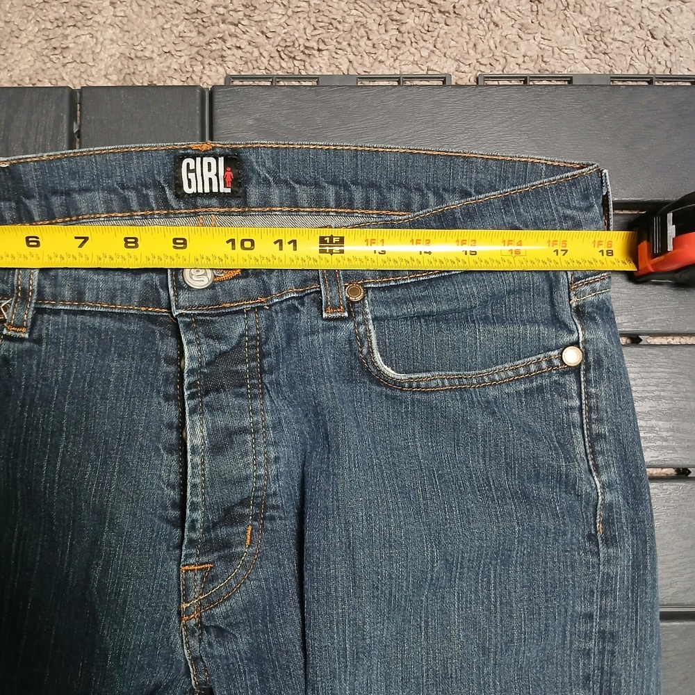 Vtg Girl Skateboards Straight Leg‎ Jeans Men's 36x30 Y2K Skater Distressed JC118 - Picture 13 of 16